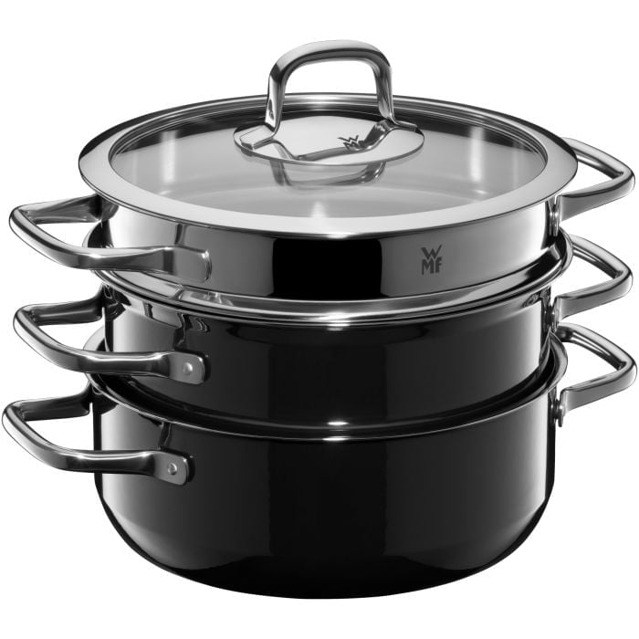WMF Fusiontec Compact Cookware Set 3pcs. Black