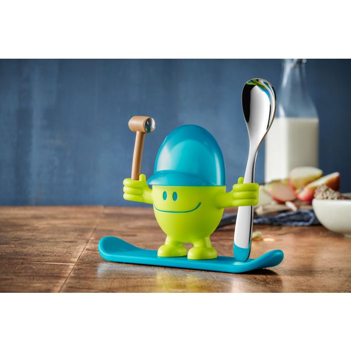 Egg cup set McEgg with spoon, lemon 2-piece