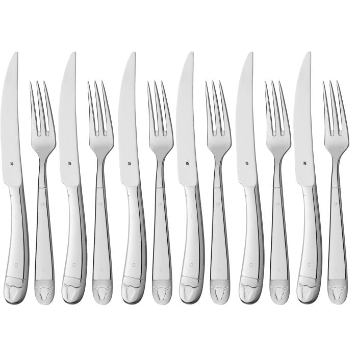 Steak Cutlery Set Bullshead, 12-piece