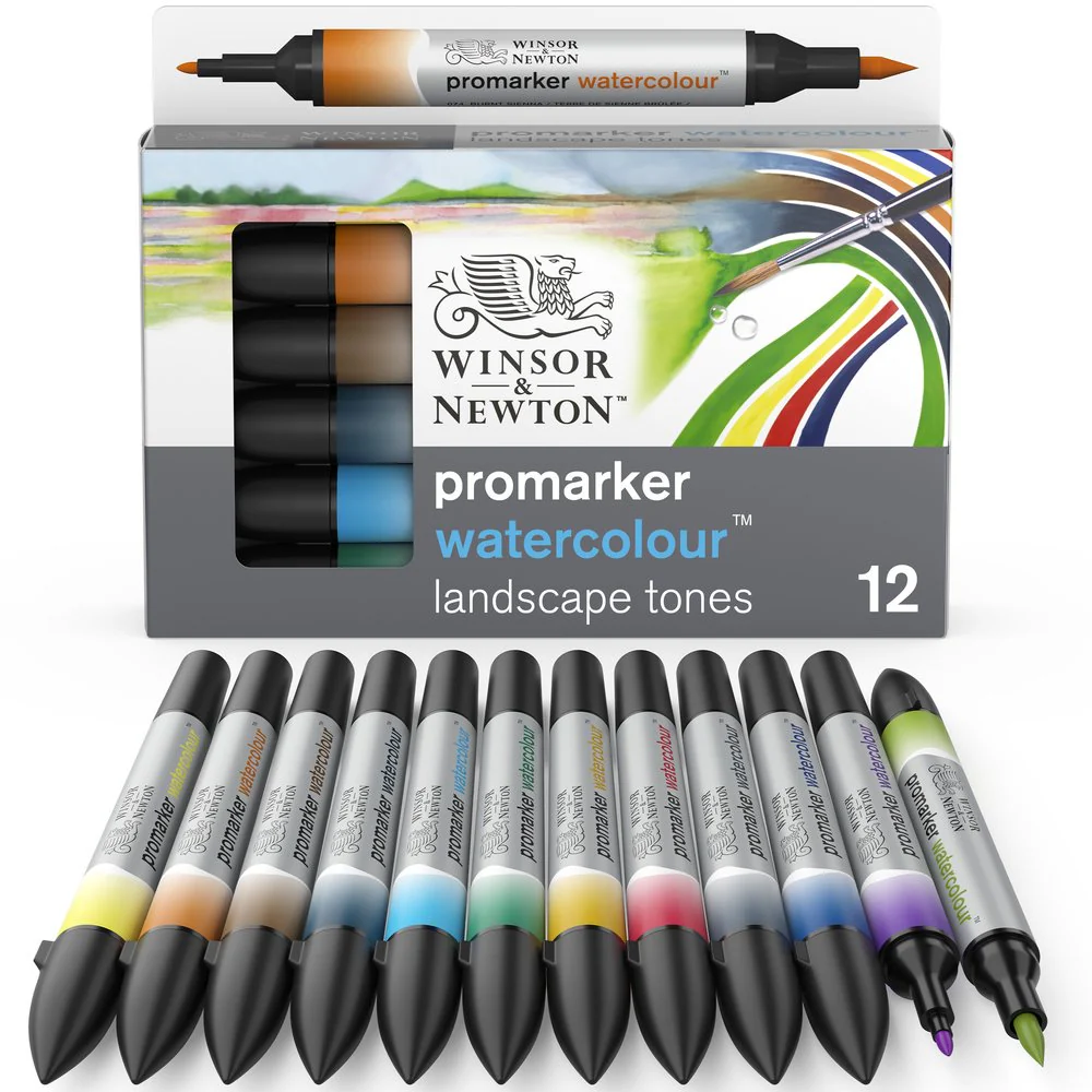 Promarker Watercolour 12 Landscape Tones