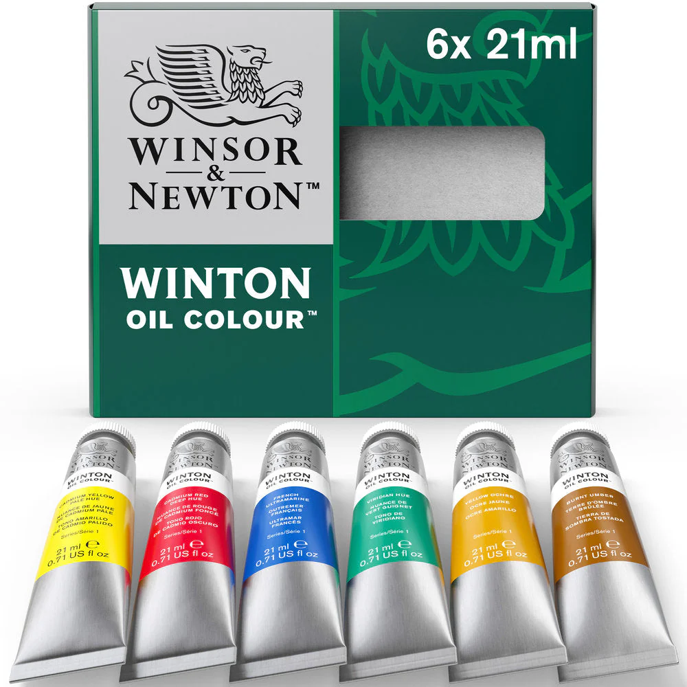 Winton Oil Colour 6x21ml Tube Set