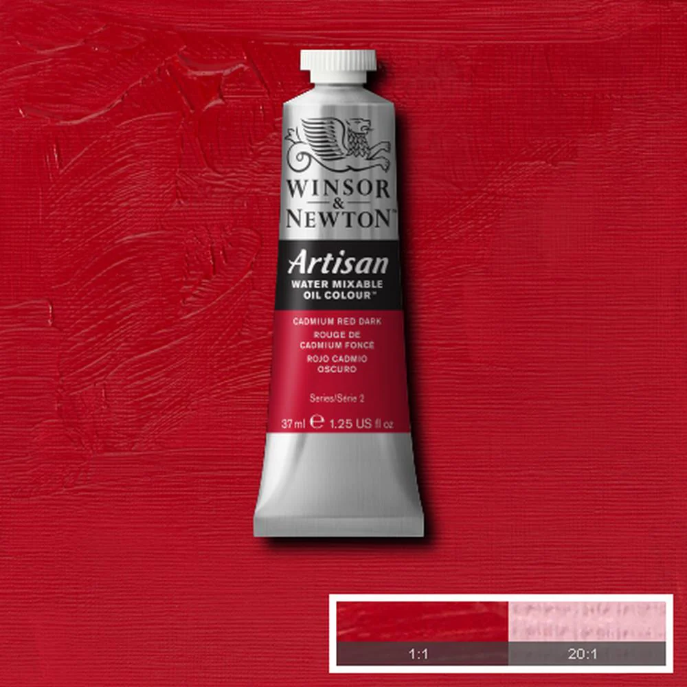 Artisan Water Mixable Oil - Cadmium Red Dark