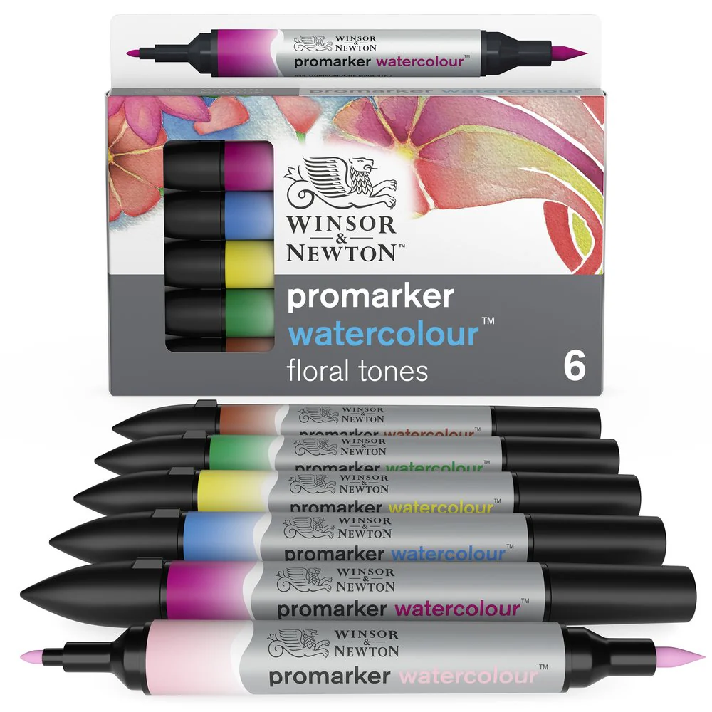 Promarker Watercolour 6 Floral Tones