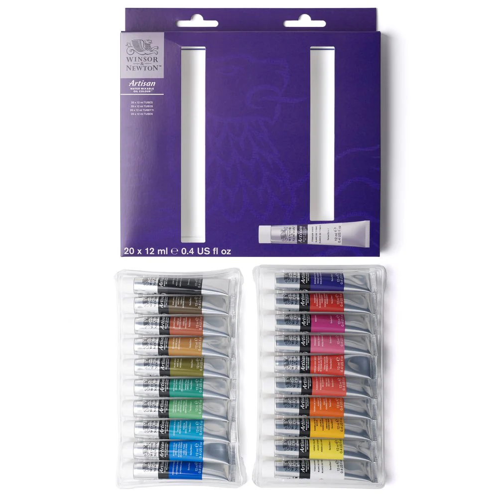 Artisan Water Mixable Oil Colour Set 20x12ml