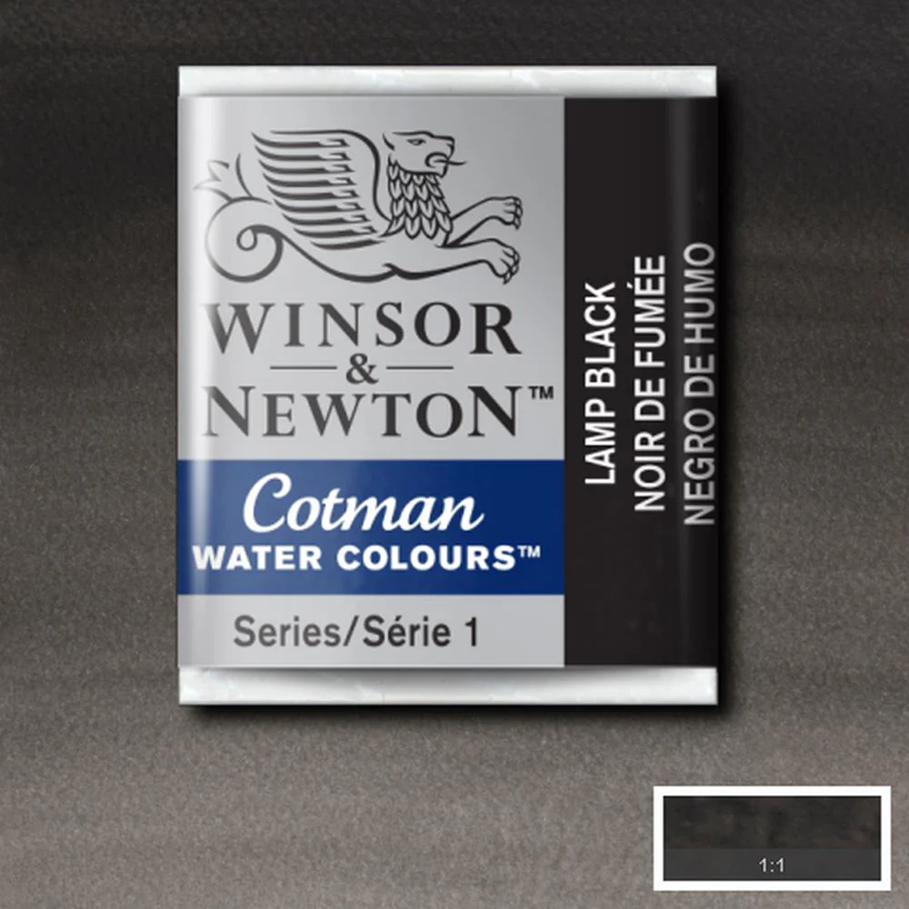 Cotman Watercolour - Lamp Black