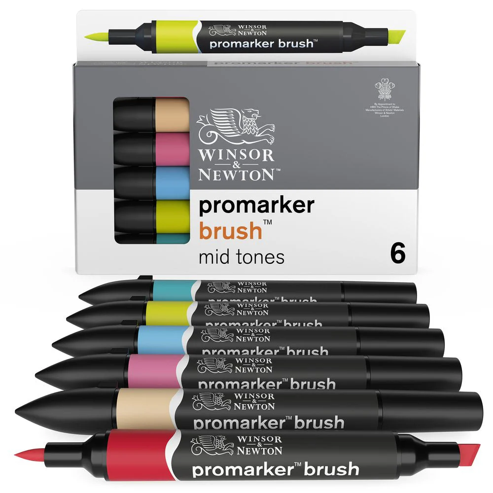 Promarker Brush 6 Mid Tones