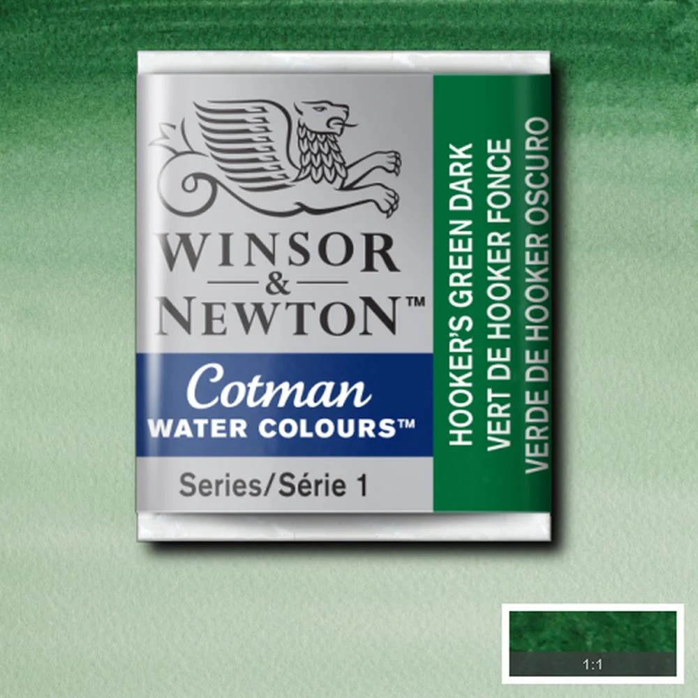 Cotman Watercolour - Hooker's Green Dark