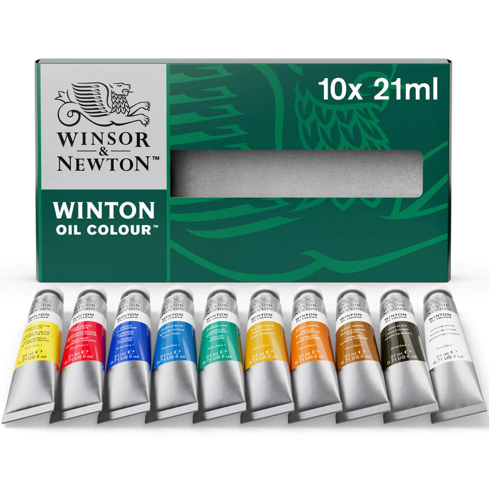 Winton Oil Colour 10x21ml Tube Set