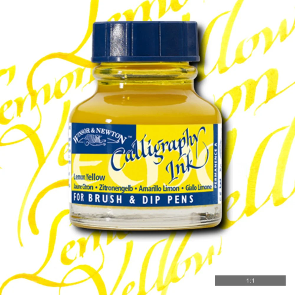 Calligraphy Ink - Lemon Yellow