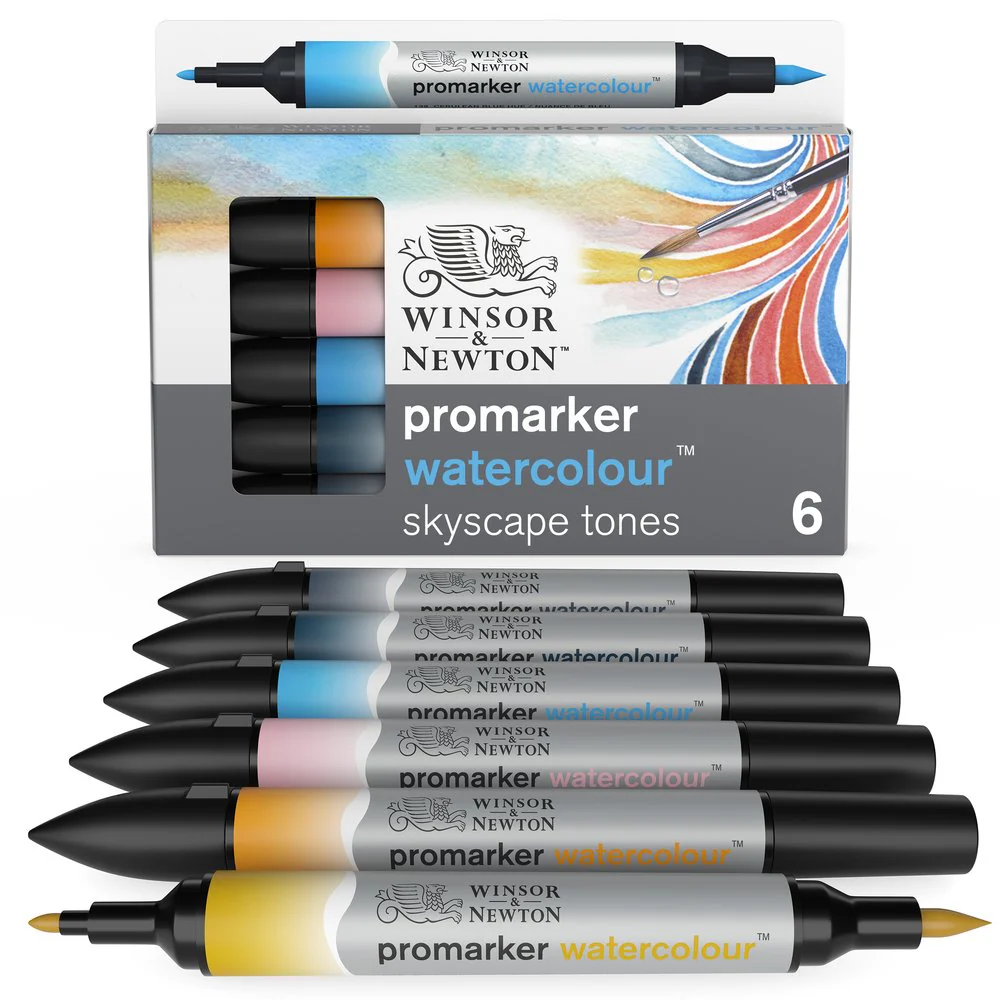 Promarker Watercolour 6 Sky Tones