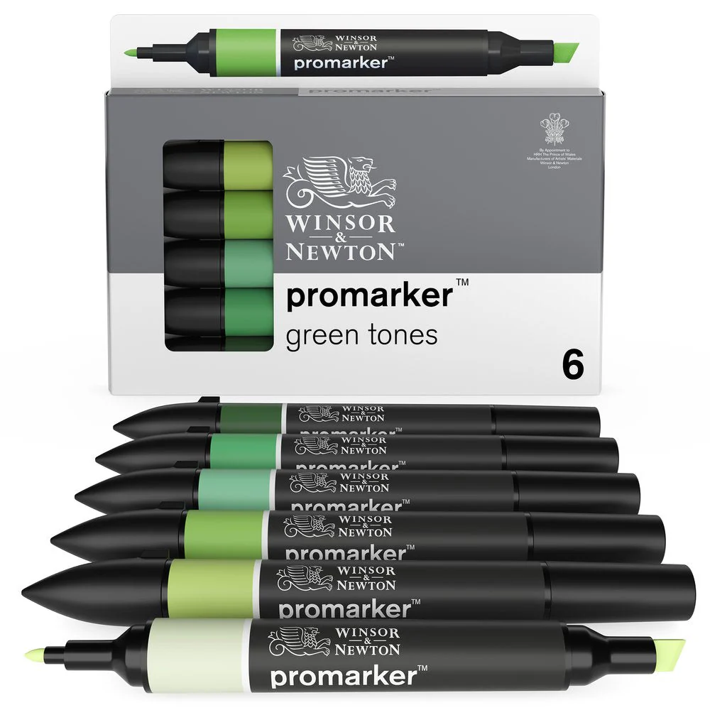 Promarker 6 Green Tones