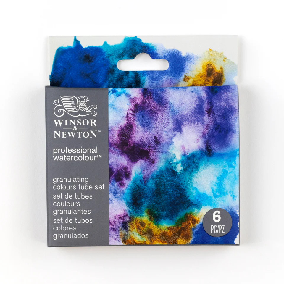 Professional Watercolour Granulating Set 6x5ml Tubes