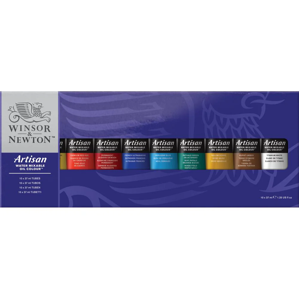 Artisan Water Mixable Oil Colour 10x37ml Tube Set