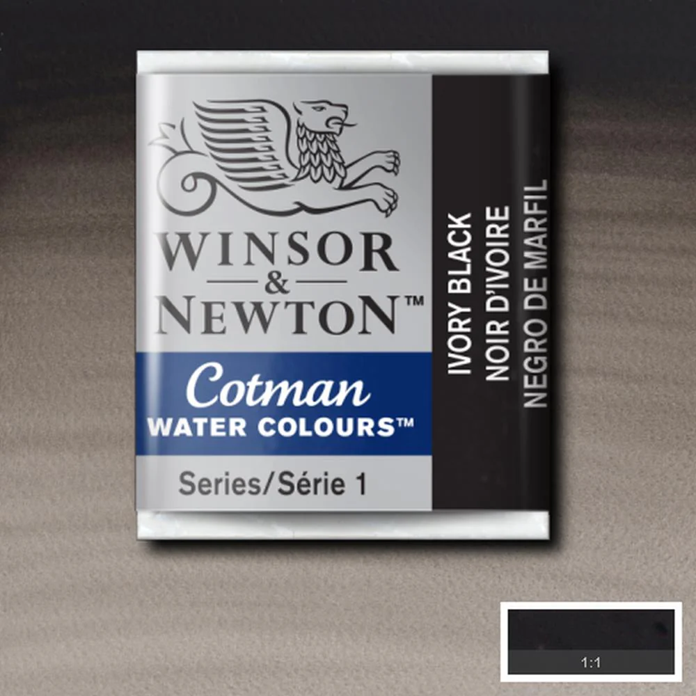 Cotman Watercolour - Ivory Black