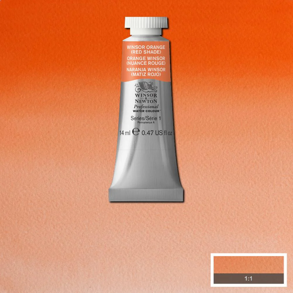 Professional Watercolour - Winsor Orange (Red Shade)
