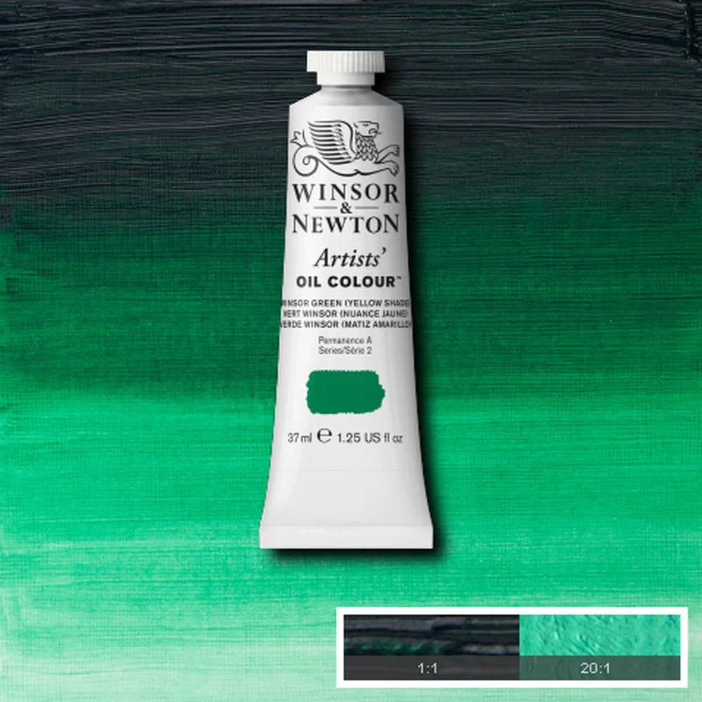 Artists' Oil Colour - Winsor Green (Yellow shade)