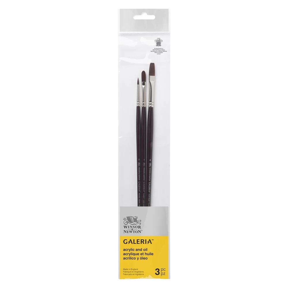 Galeria Brush Long Handle Pack of 3 - Set 3