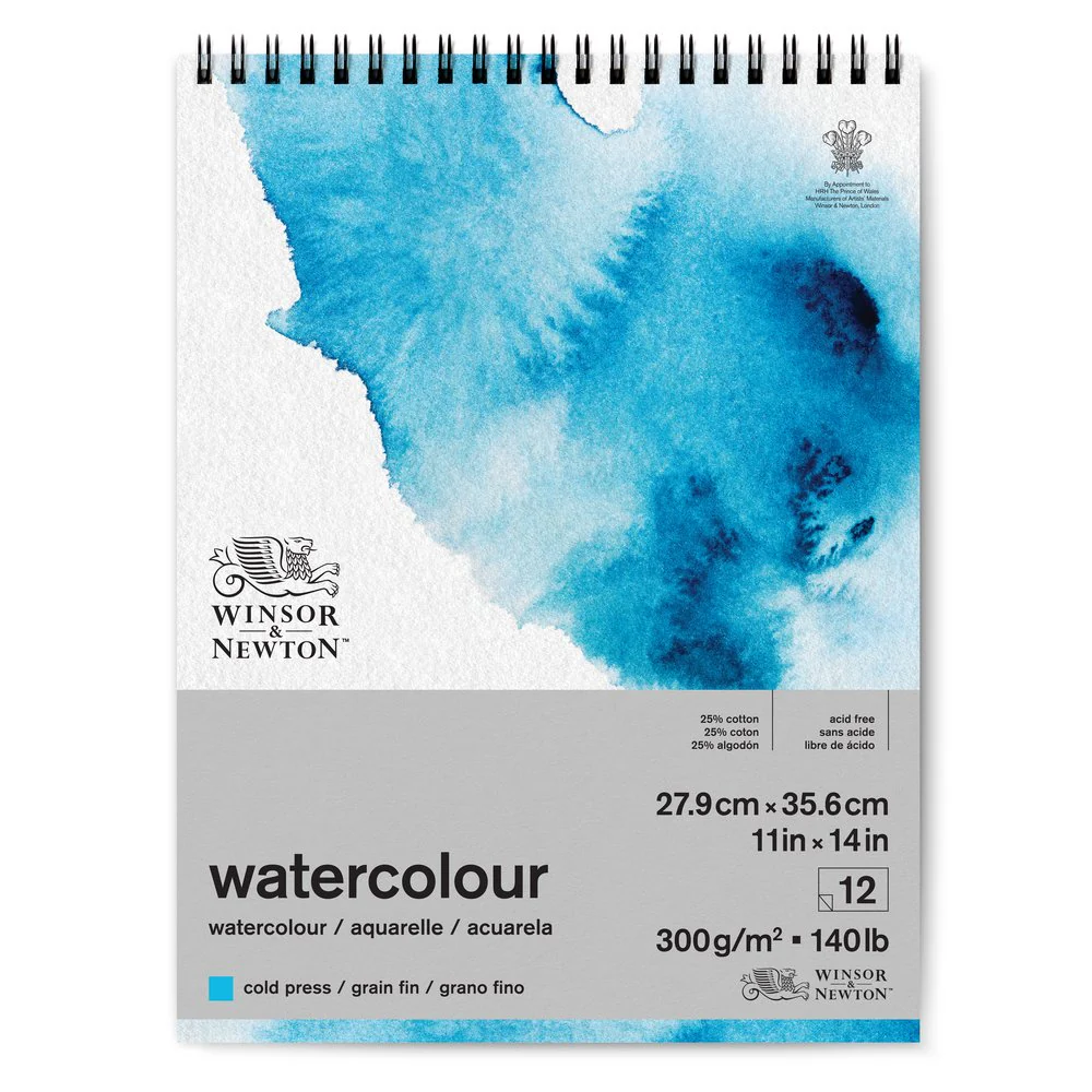 Watercolour Paper - Spiral-Bound - 300gsm/140lb