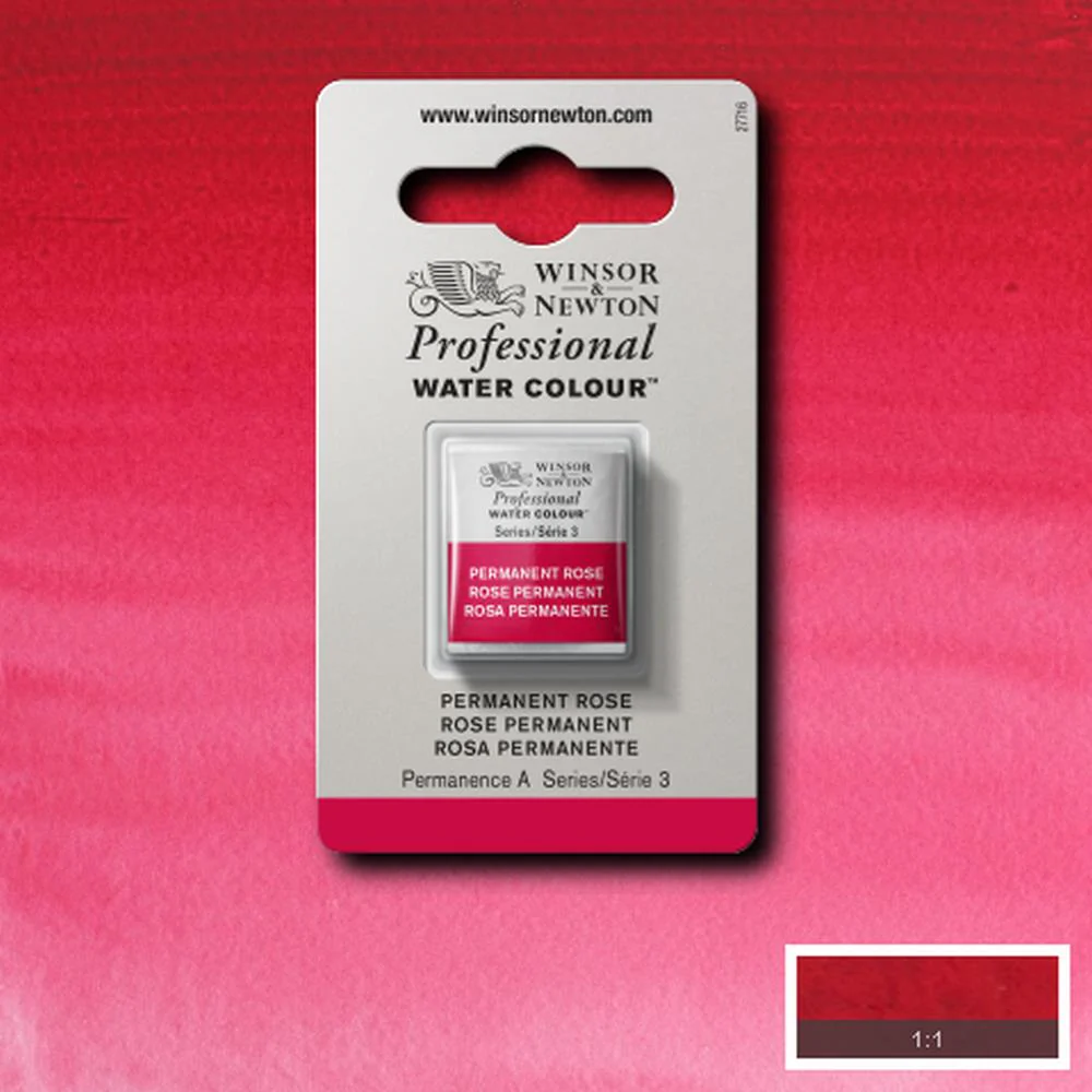 Professional Watercolour - Permanent Rose