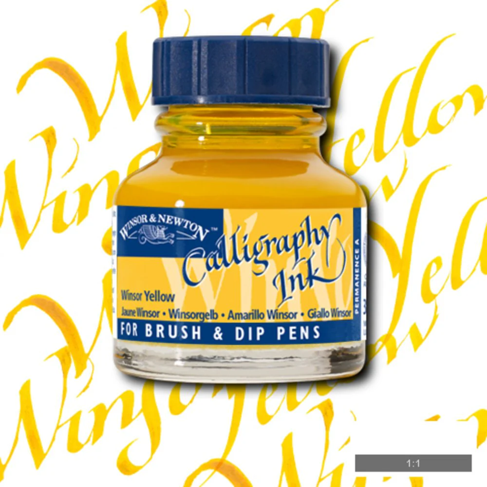 Calligraphy Ink - Winsor Yellow