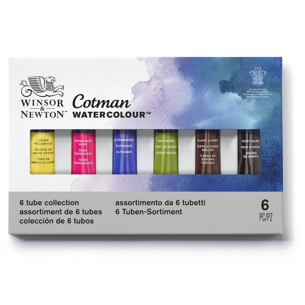 Cotman Watercolours 6 Tube Set