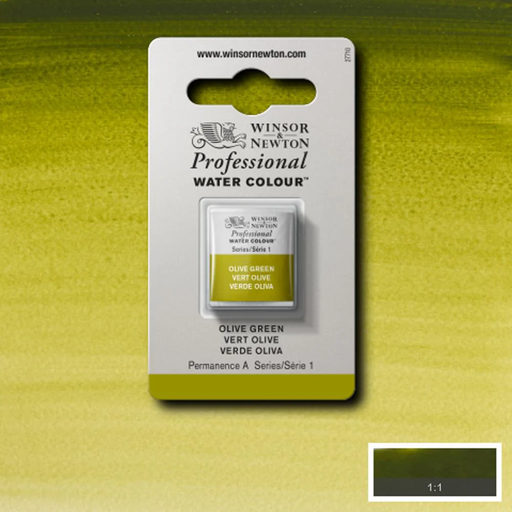 Professional Watercolour - Olive Green