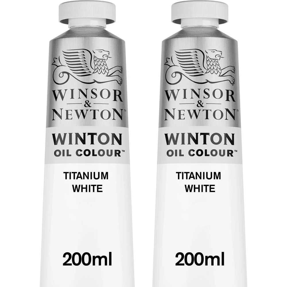 Winton Oil Colour Titanium White 200ml Twin Pack