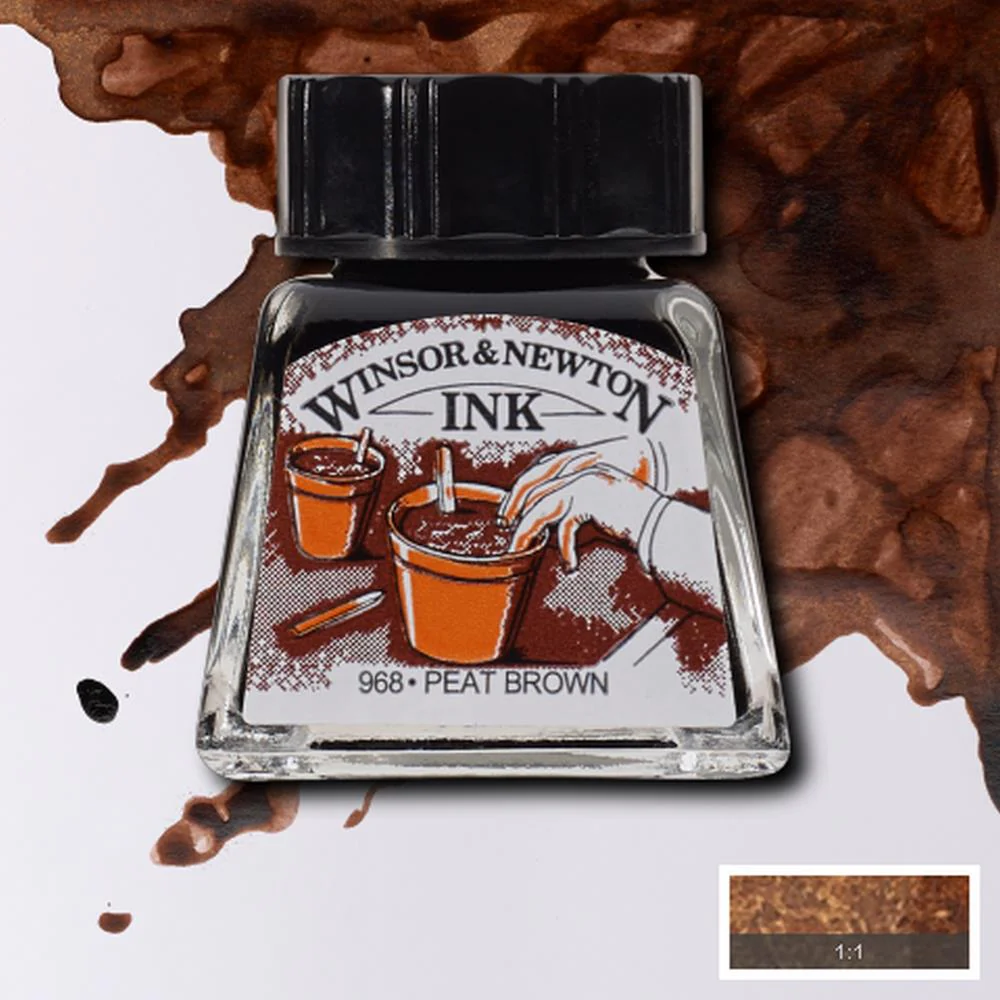 Drawing Ink - Peat Brown