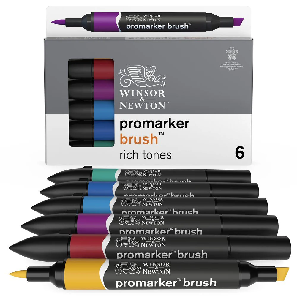 Promarker Brush 6 Rich Tones