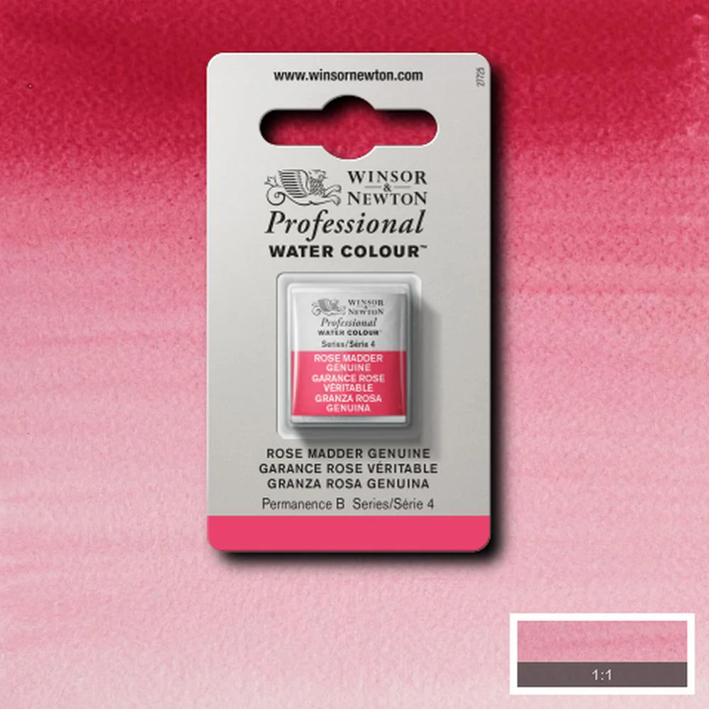 Professional Watercolour - Rose Madder Genuine