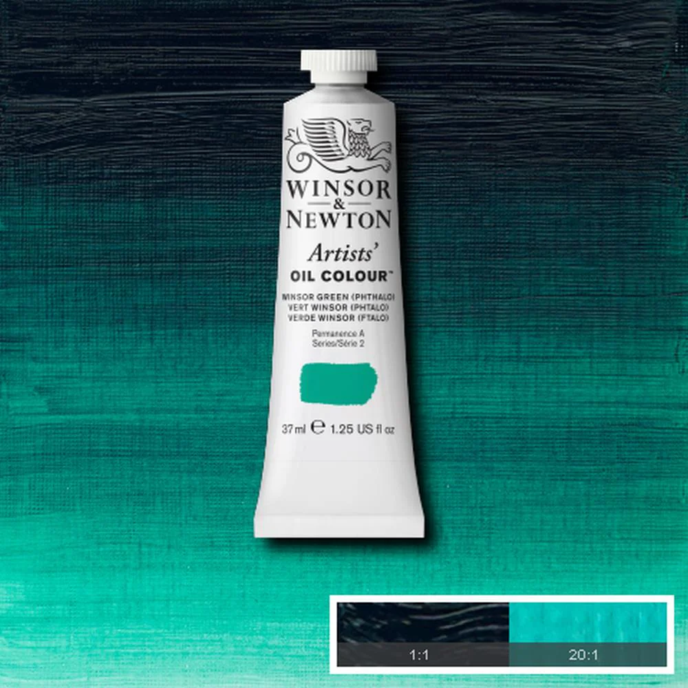 Artists' Oil Colour - Winsor Green (Phthalo)
