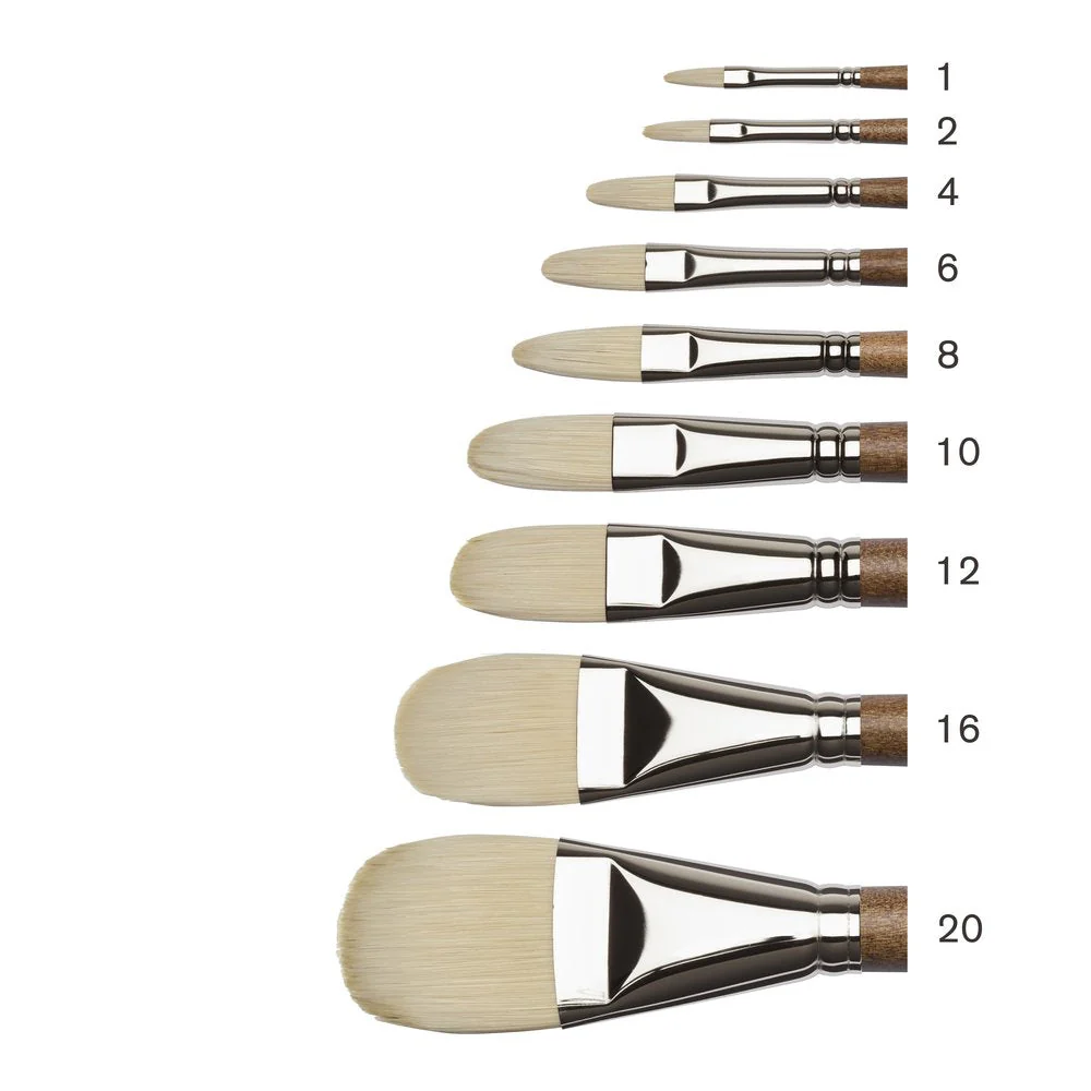 Artists' Oil Synthetic Hog Brush - Filbert