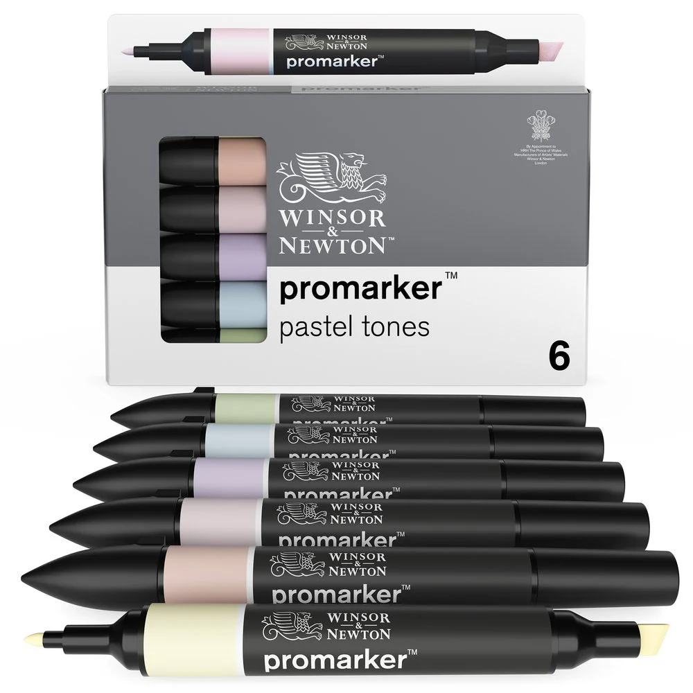 Promarker 6 Pastel Tones