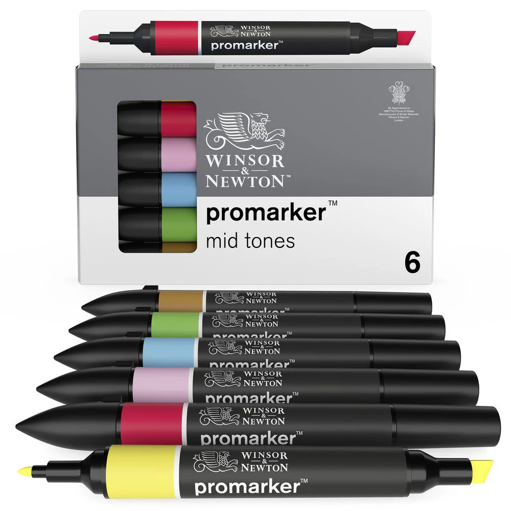 Promarker 6 Mid Tones