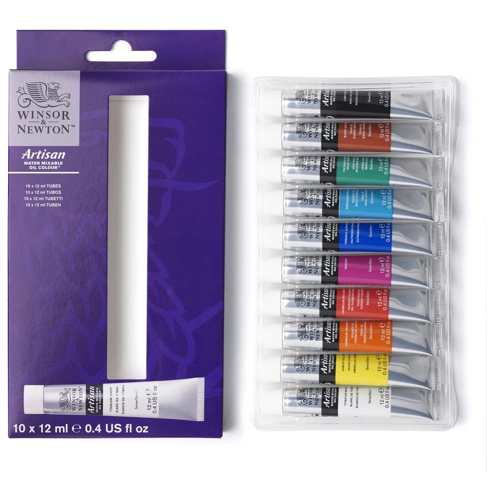 Artisan Water Mixable Oil Colour Set 10x12ml