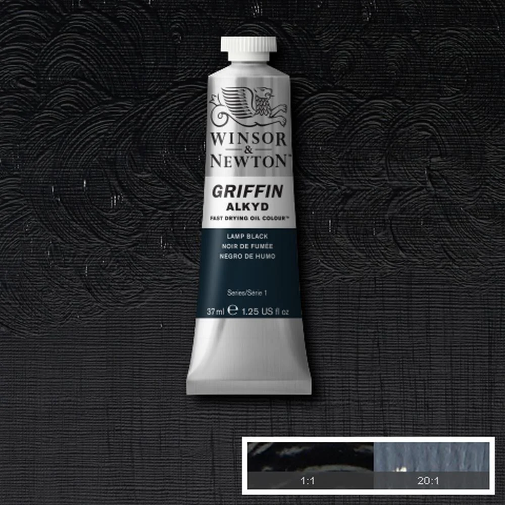 Griffin Alkyd Fast Drying Oil Colour - Lamp Black