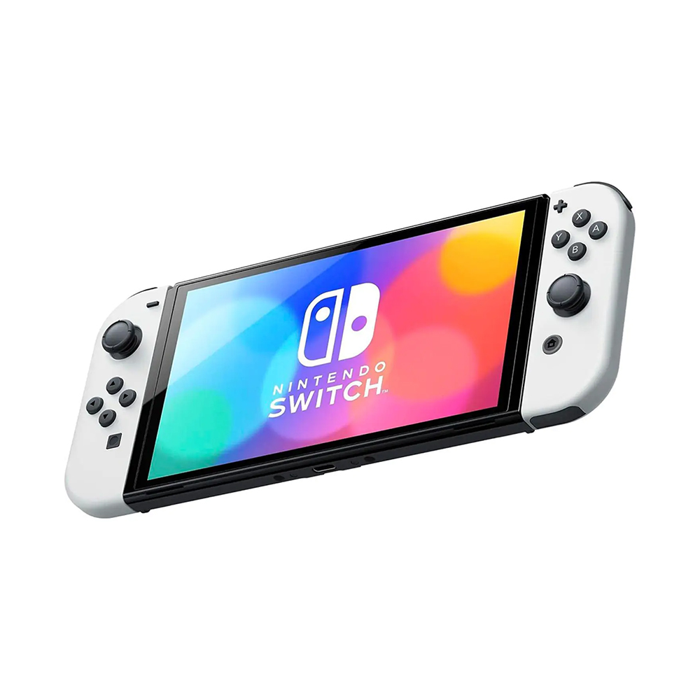 Nintendo - Geek Squad Certified Switch – OLED Model w/ White Joy-Con - White