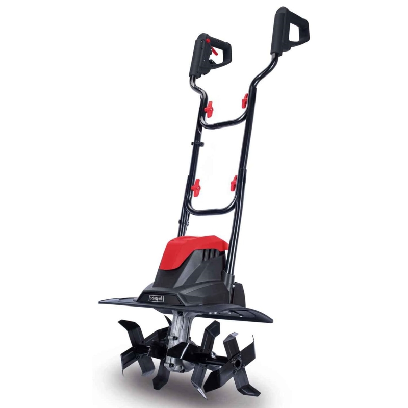 Scheppach Tiller MTE380 Electric Tiller | Power 1050W | Hurdles 205mm | Milling width 360mm | Chopping speed 400 1/min | Immediate start with circuit breaker | foldable