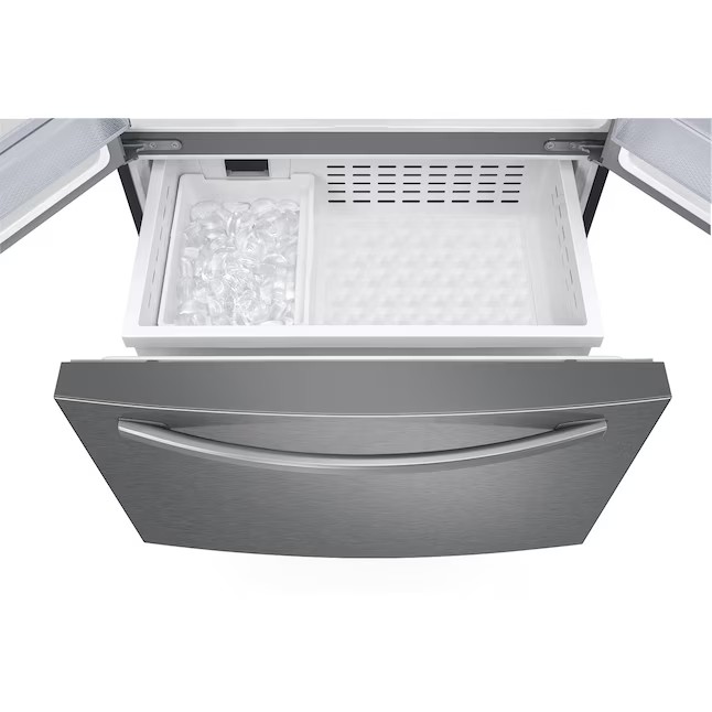 Samsung 27-cu ft French Door Refrigerator with Dual Ice Maker (Fingerprint Resistant Stainless Steel) ENERGY STAR