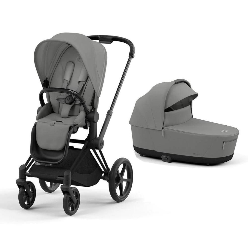 Cybex Priam V4 stroller set Mirage Grey, frame matte black