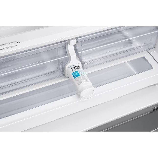 Samsung 27-cu ft French Door Refrigerator with Dual Ice Maker (Fingerprint Resistant Stainless Steel) ENERGY STAR