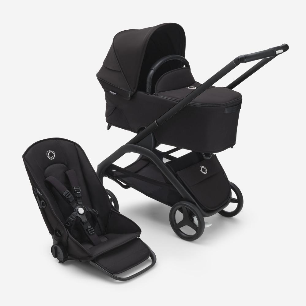 Bugaboo Dragonfly Stroller Set Midnight Black/Midnight Black/Black