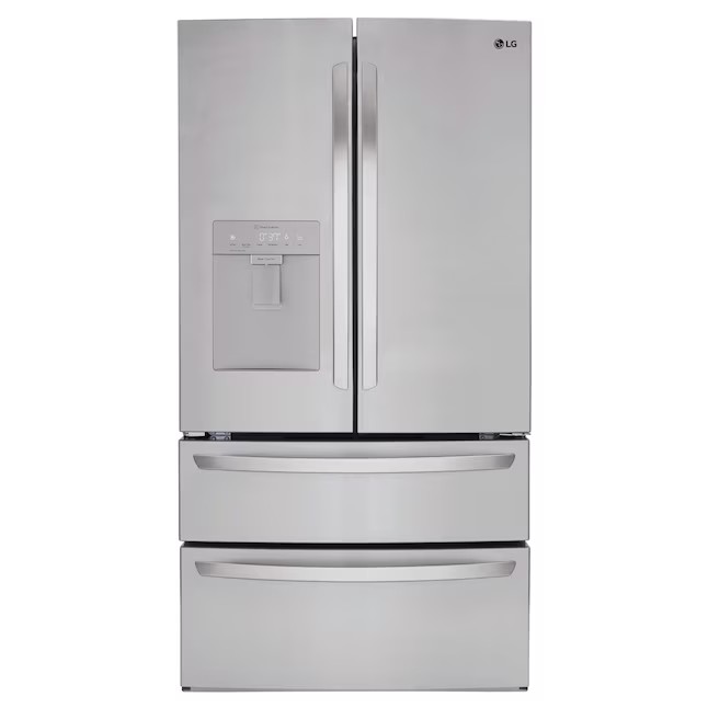 LG External Water DIspenser 28.6-cu ft 4-Door French Door Refrigerator with Ice Maker (Stainless Steel) ENERGY STAR