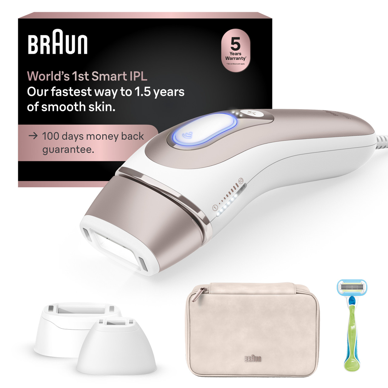 Braun Skin i·expert Smart IPL: Laser Hair Removal, PL7243| Braun