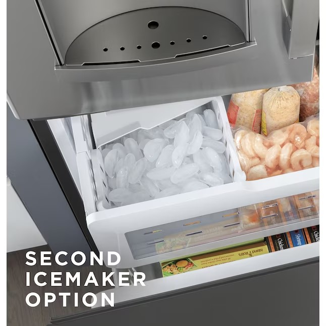GE 27.7-cu ft French Door Refrigerator with Ice Maker (Fingerprint-resistant Stainless Steel) ENERGY STAR