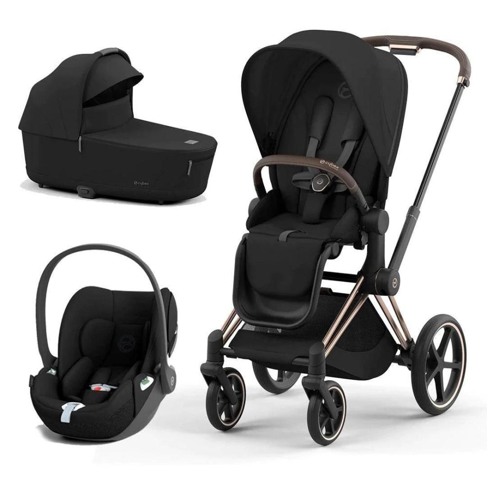 Cybex Priam V4 Stroller Set 2-in-1 Tan, Rose Gold and Cloud T Plus Tan