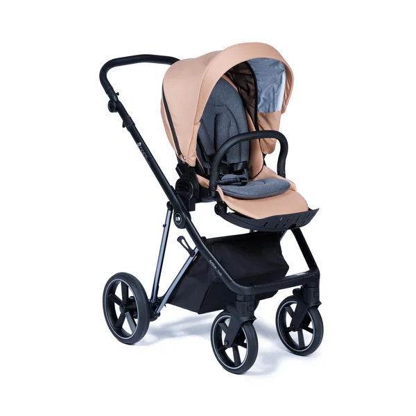 Nordbaby Active Lux stroller set copper beige, chrome frame