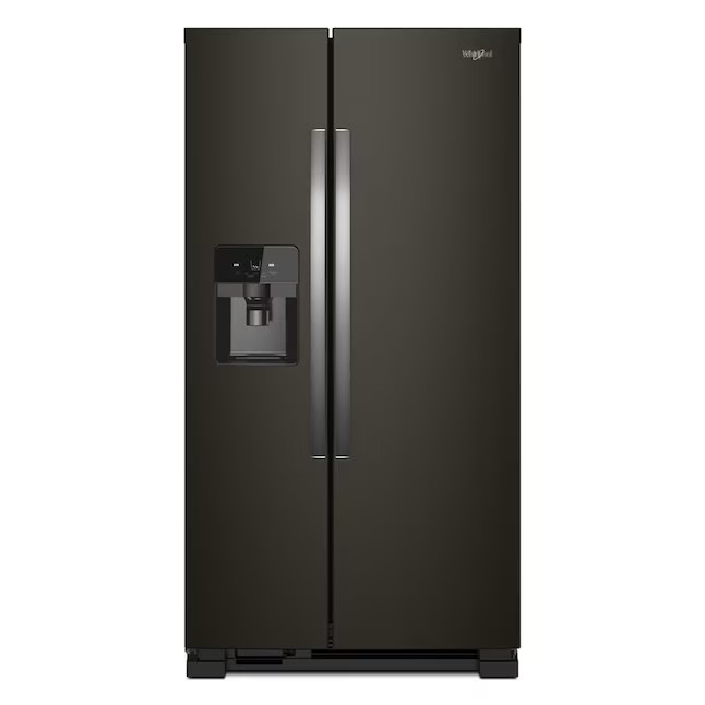 Whirlpool 21.4-cu ft Side-by-Side Refrigerator with Ice Maker (Fingerprint Resistant Stainless Steel)