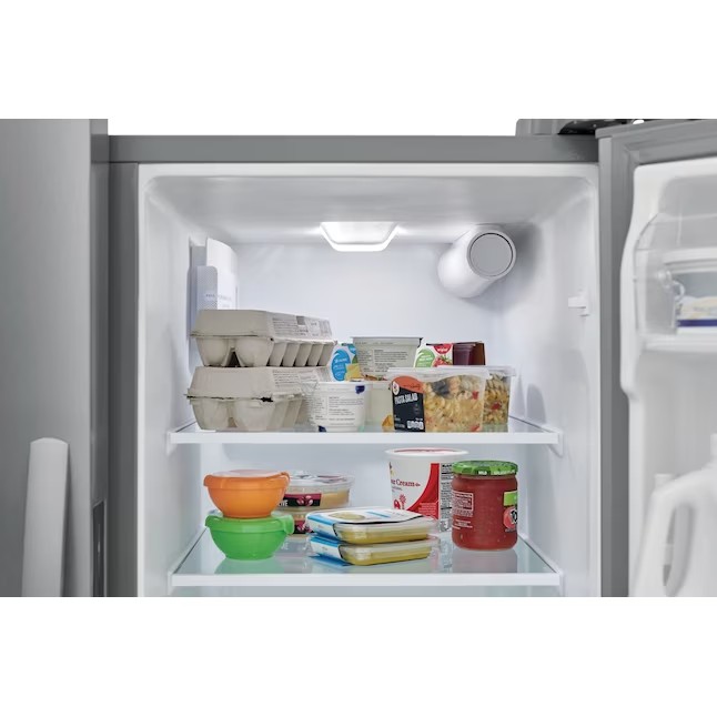 Frigidaire 25.6-cu ft Side-by-Side Refrigerator with Ice Maker (Fingerprint Resistant Stainless Steel) ENERGY STAR