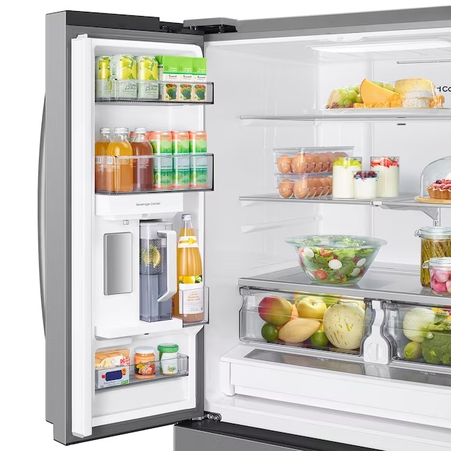 Samsung Mega Capacity 31.5-cu ft Smart French Door Refrigerator with Dual Ice Maker (Fingerprint Resistant Stainless Steel) ENERGY STAR